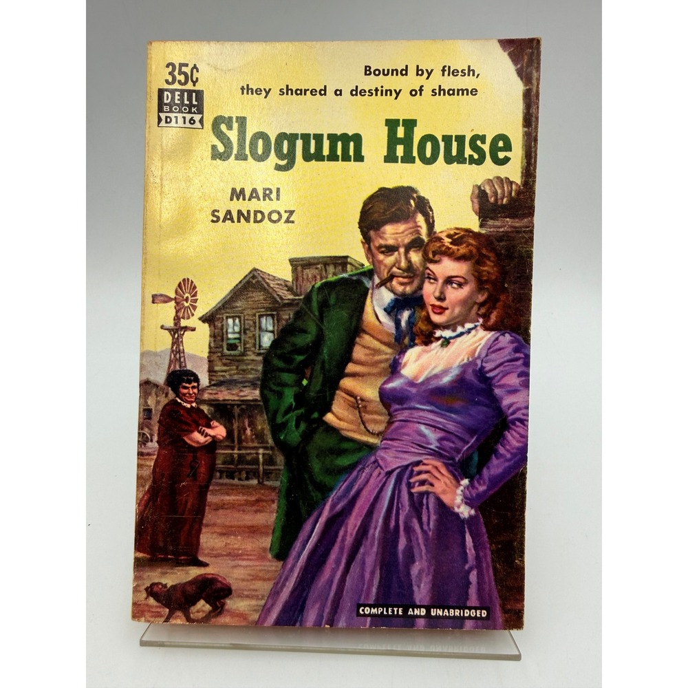 Vintage Slogum House Mari Sandoz Dell D116 Paperback 1937 Griffith Foxley Art
